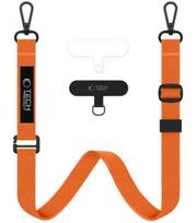 Oranžinė dirželis per / ant peties telefonui "Tech-Protect C6S Rope Crossbody"