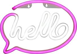 Manta SNL08PKT Style Neon Lights HELLO Pink/White