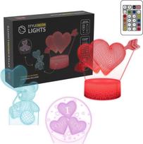 Manta SNL115RGB LED lamp Light decoration Heart RGB 3D