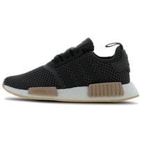 Adidas Originals NMD_R1 Lengvas Kvėpuojantis Retro Laisvalaikio Bėgimo Moteriškas Sportbačio Juodas Baltas Rudas BB9091 36