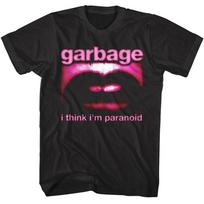 Garbage Paranoid Lips Vyriški marškinėliai Burna Alt Rock Grupė Dainos Koncertų Turas Prekės 3XL
