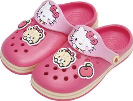 Sanrio Hello Kitty Mediniai klumpiniai batai Character Lengva apsiauti ir nusiimti Berniukams ir Dydis Stilingi Hello Kitty J's Sandalai, Rožiniai, 20cm, Sandalai, Lengvi,