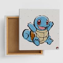 Pokemonų menas 30cm x [Art Deli] Plokštė, Teptuku pieštas Squirtle, 30cm, Vidutinis, POKE-2407-04