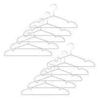 MUJI 41cm Set of 83857868 Non-Slip Hangers, Approx. Wide, 10,