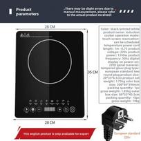Induction Cooker Multi-function European 220V Electric Cooker 2200 High-power Intelligent Reservation Waterproof Exit English export white
