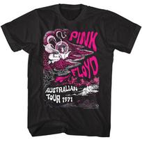 Pink Floyd Australijos turas 1971 Mėlyni vyriški marškinėliai Paukštė Moteris Psichodeliniai 2XL