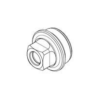 Adapteris duslintuvui B&T PRINT-X HUB 1-3/8"x24, DM 5/8x24 UNEF