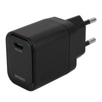 Deltaco USBC-AC151 universal mobile device charger, black, fast charging, indoor use