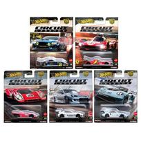Hot Wheels Premium Car Culture Circuit Legends Modeliukų rinkinys (Ford Mustang RTR,Ferrari 499P,Porsche 917K,Pandem Subaru BRZ,Porsche 911 GT3 R)