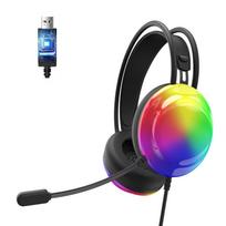 LENOVO G30B USB 7.1 Surround Gaming RGB ausinės Black