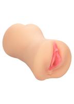 Masturbatorius Stroke It Dual Entry Pussy Ass, smėlio spalvos