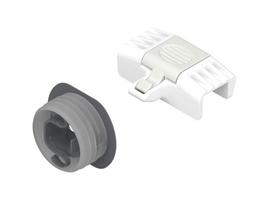 Blum vidinio stalčiaus fiksavimo komplektas, baltos „Silk“ spalvos - ZI7.0M07.SW