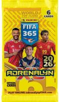 Futbolo kortelių rinkinys Fifa 365 2026 Adrenalyn XL, 6 vnt.