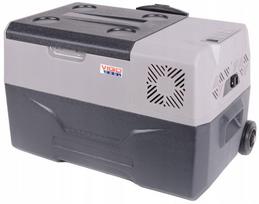 Automobilinis šaldytuvas Kompresorinis šaldytuvas VIGO COOL, 30 l, su „Bluetooth“ valdymu, USB jungtimi, 12/24/230V, pilkas