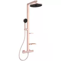 Dušo komplektas su termostatiniu maišytuvu Ideal Standard Alu+ Rose Gold Matt, rausva/aukso
