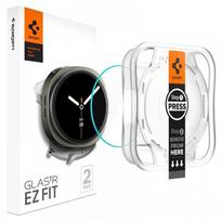 Apsauginis stiklas "Spigen Glas.Tr ”EZ-FIT” (2-vnt) su montavymo rėmeliu laikrodžiui Samsung Galaxy Watch 8 (44 MM)