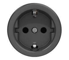 Kliklap - Retro namų rozetė be rėmelio SCHUKO 230V/16A antracitas