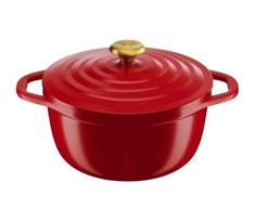 Tefal - 24 cm puodas su dangčiu AIR, raudonas