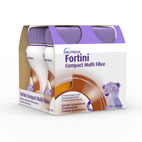 FORTINI COMPACT MULTI FIBRE, šokolado- karamelės skonio. 4x125ml