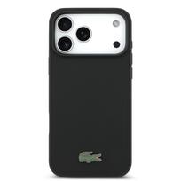 Lacoste Iconic Petit Pique MagSafe Case + Wallet for Apple iPhone 17 Pro Max juodos spalvos