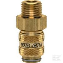 Greito atjungimo jungtis su 1/8'' BSP išoriniu sriegiu ESM18AAB