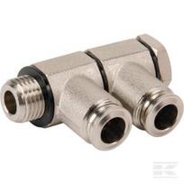 Kampinė įspaudžiama jungtis 6 x 1/8'' BCS618BB