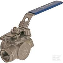 Rutulinis vožtuvas 3 krypčių L nerūdijančio plieno 1/2'' BV3L12FSS