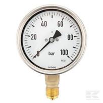 Manometras Ø100 0–100 bar 1/2″ MA100100L08SSGF