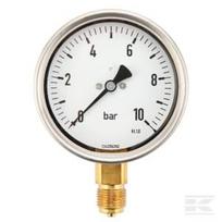 Manometras Ø100 0–10 bar 1/2″ MA10010L08SSGF