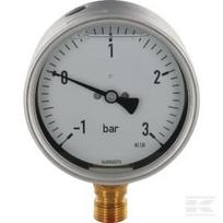 Manometras Ø100 -1–+3 bar 1/2 MAV1000130L08SSGF