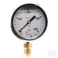 Manometras Ø63 0–400 bar 1/4" apatinis pajungimas MA63400L04SSGF