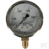 Manometras Ø63 0–250 bar 1/4" apatinis pajungimas MA63250L04SSGF