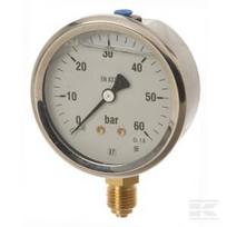 Manometras Ø63 0–60 bar 1/4" apatinis pajungimas MA6360L04SSGF