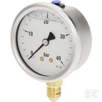 Manometras Ø63 0–40 bar 1/4" apatinis pajungimas MA6340L04SSGF