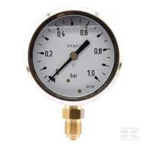 Manometras Ø63 0–1 bar 1/4" apatinis pajungimas MA631L04SSGF