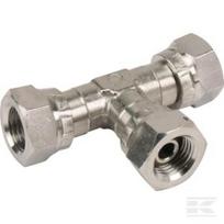 T sukamasis perėjimas F 1/4" nerūdijančio plieno SS T04FSS