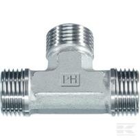 T perėjimas 1/4" nerūdijančio plieno SS T04MSS