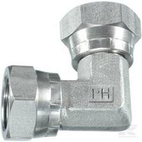 Sukamasis adapteris F/F 1/4" BSP 90° SS FF9004KSS