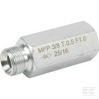 Žarnos trūkio vožtuvas 3/8", 30 l/min, T = 1 mm HBV05001F1