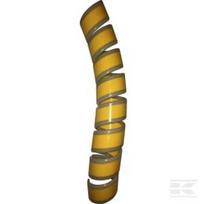 Spiralinė žarnos apsauga 110 (80–98 mm) / 15 m – geltona su švytinčiais kraštais KBV80GLOW