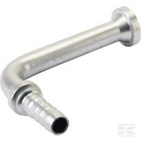 Įvorė DN20–flanšas Ø41.3 mm 90° 12GS12FLH90150