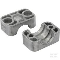 Vamzdžių apkabų komplektas aliumininis 22 mm RS912322ALU