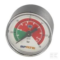 Vizualinis slėgio manometras, 1/8", galinis, MPS MP9VTP01
