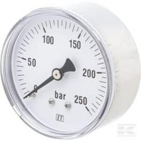 Manometras Ø63, 0–250 bar, 1/4", galinis pajungimas MA63250B04SS