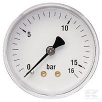 Manometras Ø63, 0–16 bar, 1/4", galinis pajungimas MA6316B04ST