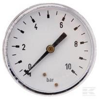 Manometras Ø63, 0–10 bar, 1/4", galinis pajungimas MA6310B04SS