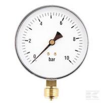 Manometras Ø100, 0–10 bar, 1/2" MA10010L08ST