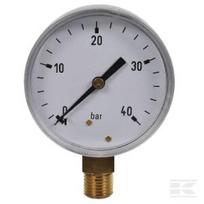 Manometras Ø63, 0–40 bar, 1/4", apatinis pajungimas MA6340L04SS