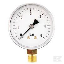 Manometras Ø63, 0–6 bar, 1/4", apatinis pajungimas MA636L04ST
