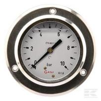 Manometras Ø63, 0–10 bar, 1/4", montuojamas į panelę MA6310P04SS